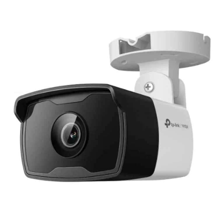 TP-Link VIGI C320i 2MP HD Outdoor Bullet CCTV Camera with Smart IR, IP67 waterproof rating, H.265+ compression, and smart detection.