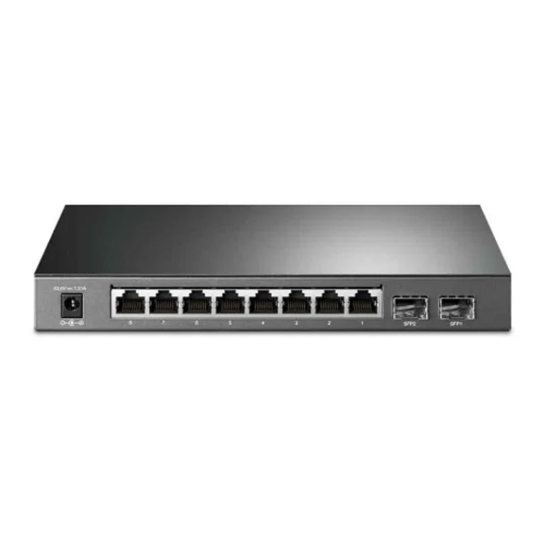 TP-Link TL-SG2210P 10-Port Smart Gigabit PoE+ Switch – Front and Side View