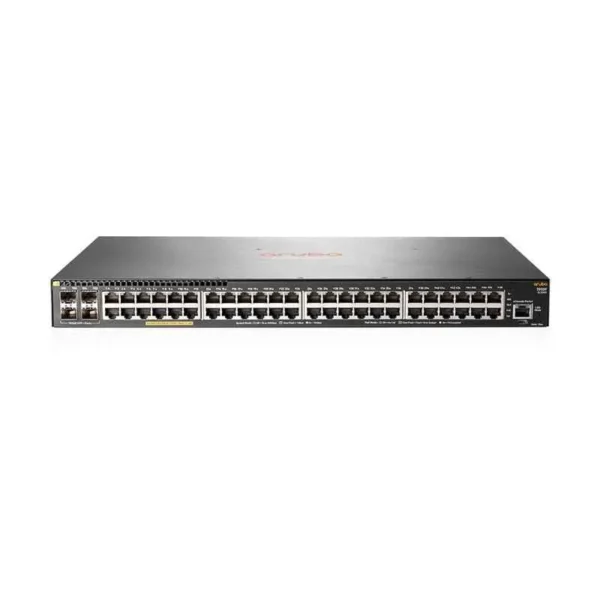 HPE Aruba 2930F 48G 4SFP Switch (JL260A) for enterprise and SMB networks.