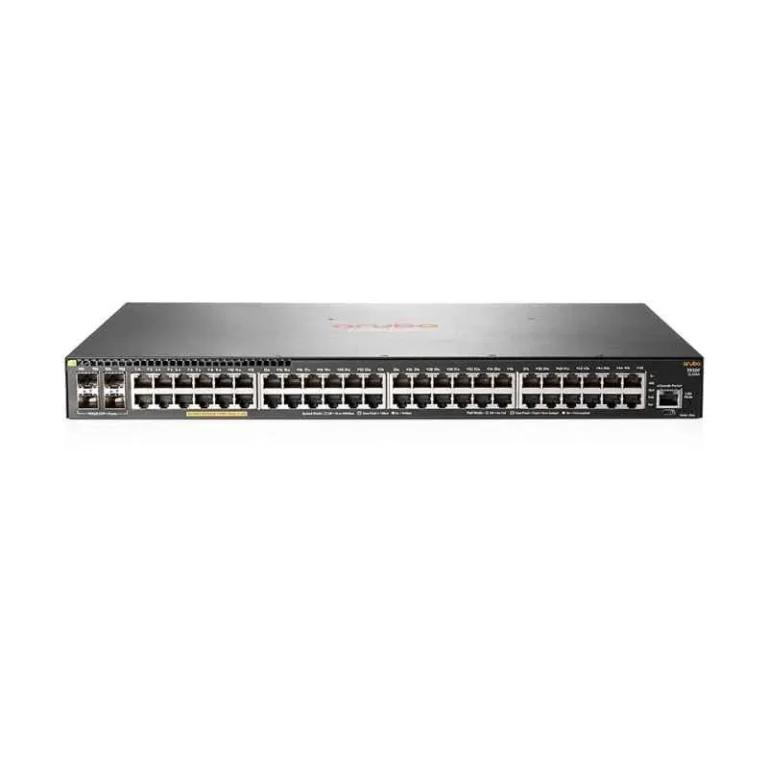 HPE Aruba 2930F 48G 4SFP Switch (JL260A) for enterprise and SMB networks.