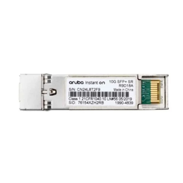 Hover to Zoom  HPE Aruba Instant On 10G SFP+ LC SR 300m MMF Transceiver, R9D18A