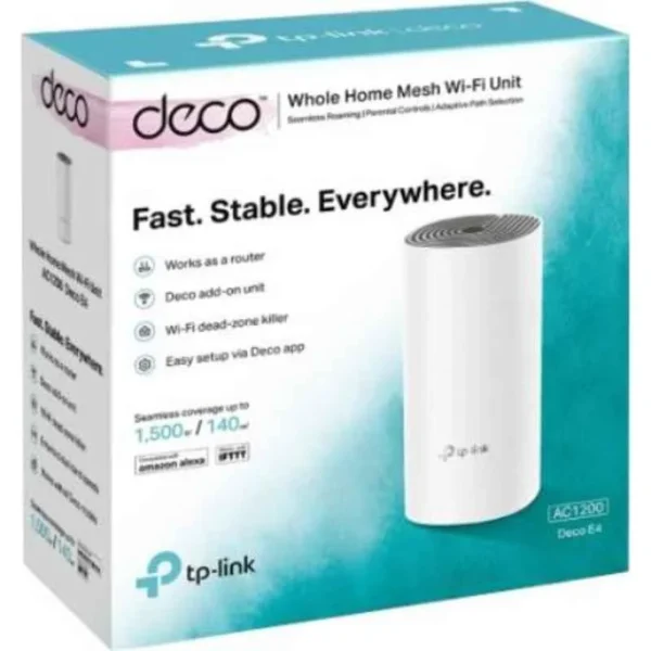 TP-Link 1200 Mbps Wireless Mesh Router, Deco E4 P1 - Image 3