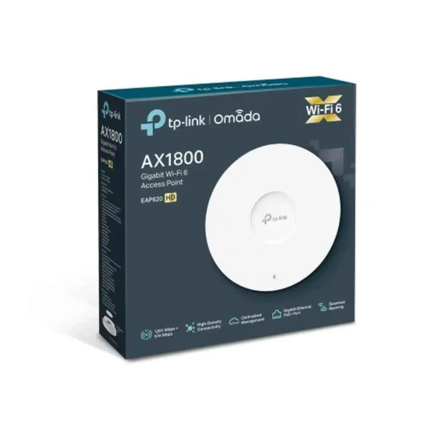 TP-Link AX1800 Wireless Dual Band Ceiling Mount Access Point Router, EAP620HD - Image 2