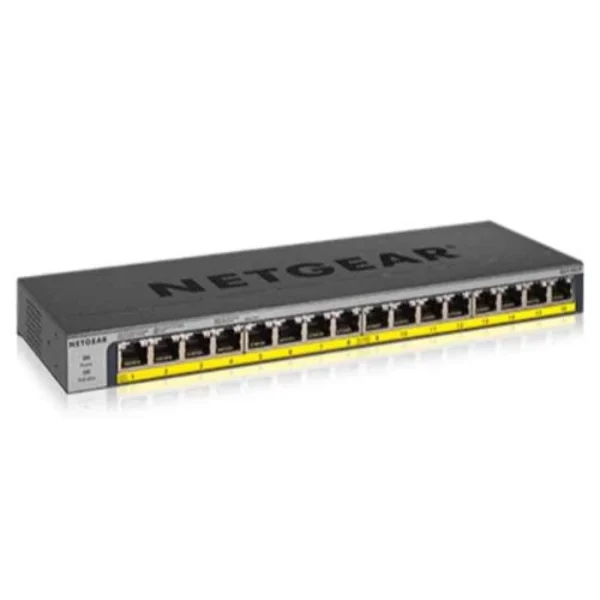Netgear 183W 16 Ports 32 Gbps Gigabit Ethernet Unmanaged Switch with 16 Ort Poe Plus, GS116PP - Image 4
