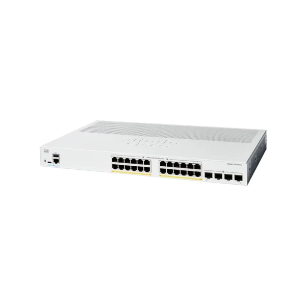 Cisco Catalyst C1300-24P-4G POE Managed Switch, 24 Port GE, PoE, 4x1GE SFP