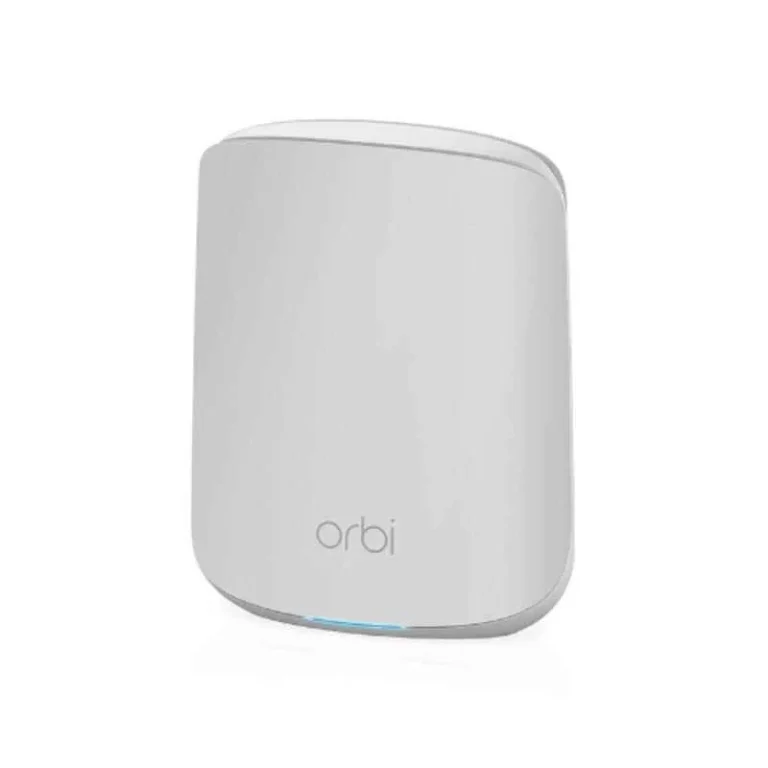 NETGEAR RBK352 AX1800 WiFi 6 Dual-Band Mesh System with router and satellite for seamless home WiFi coverage.