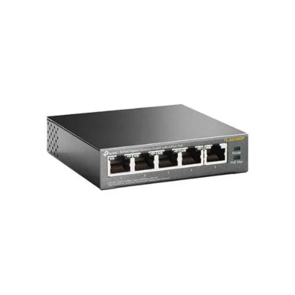 TP-Link 5 Ports Gigabit Desktop Switch with 4 Ports POE, TL-SG1005P - Image 3