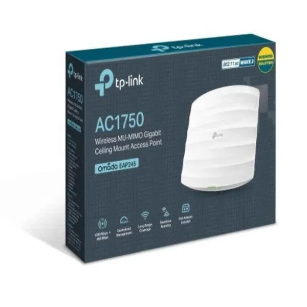 TP-Link AC1750 Wireless Dual Band Gigabit Ceiling Mount Access Point, EAP245 - Image 3