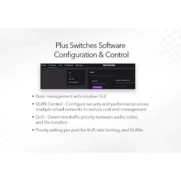 Netgear 8 Ports Multi-Gigabit Ultra60 PoE++ Ethernet Plus Switch, MS108EUP - Image 4