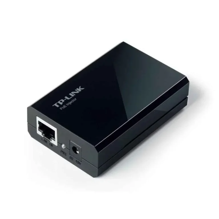 TP-Link TL-PoE150S PoE Injector Adapter – IEEE 802.3af, Gigabit, 100m Range, Black
