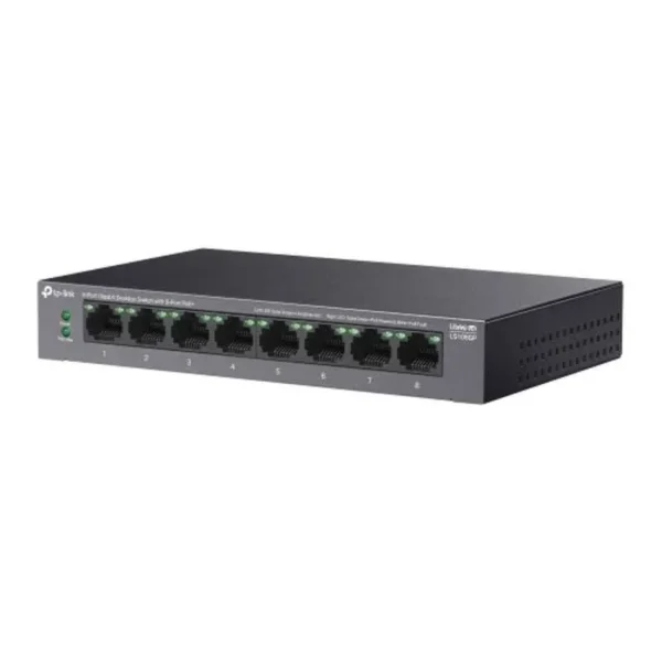 TP-Link 8-Port Gigabit Desktop Switch with 8-Port PoE+, LS108GP - Image 4