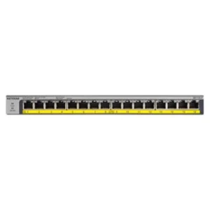 Netgear 76W 16 Ports 32 Gbps Gigabit Ethernet Unmanaged Switch with 16 Port Poe Plus, GS116LP