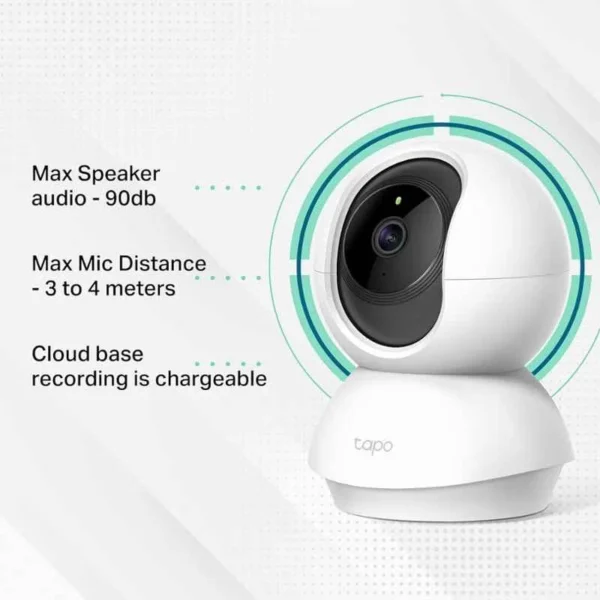 TP-Link Tapo C200 360 2MP 1080P FHD Indoor PT Smart WiFi Camera with Alexa Enabled, 2-Way Audio, Night Vision, Motion Detection, Sound & Light Alarm - Image 5