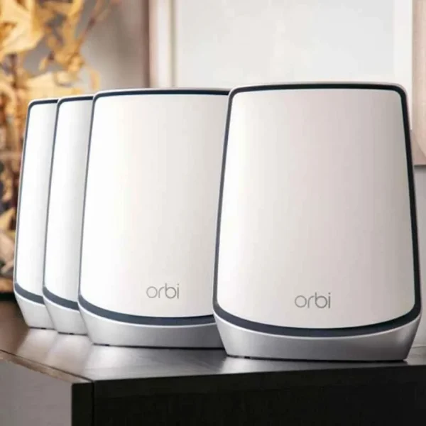 Netgear AX6000 6Gbps Orbi Tri-Band Wi-Fi 6 System with 3 Satellite Extenders, RBK854-100EUS - Image 3