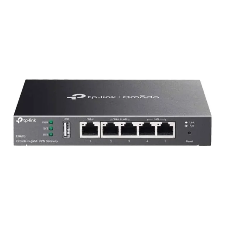 TP-Link ER605 Omada Gigabit VPN Router with 5 Gigabit Ports, Multi-WAN, and USB WAN Port