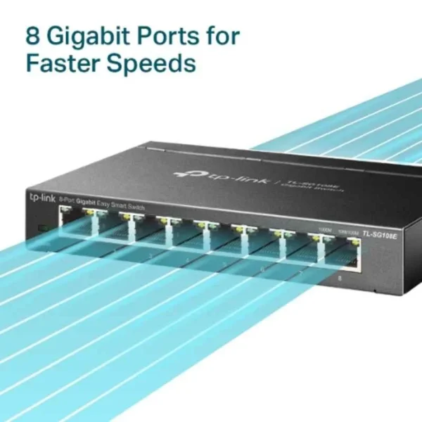 TP-Link TL-SG108E 8-Port Gigabit Unmanaged Pro Switch - Image 2