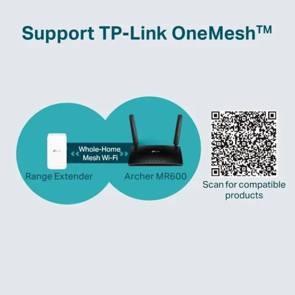 TP-Link Archer MR600 4G+ Cat6 AC1200 Dual Band Gigabit Router | High-Speed SIM-Based WiFi - Image 3