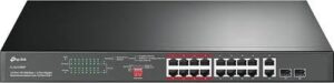 TP-Link TL-SL1218MP 16 Port 10/100 Mbps & 2 Port Gigabit Rackmount Switch