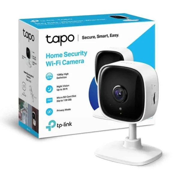TP-Link Tapo C100 2MP 1080p FHD Indoor Smart Wi-Fi Camera with Alexa Enabled, 2-Way Audio, Night Vision, Motion Detection, Sound & Light Alarm - Image 4