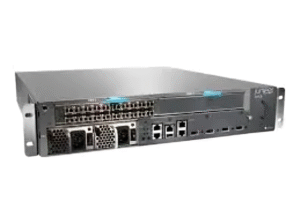 High-performance Juniper edge router with front-facing 100GbE ports for metro and service provider networks