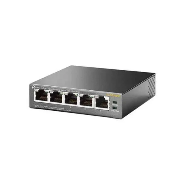 TP-Link 5 Ports Gigabit Desktop Switch with 4 Ports POE, TL-SG1005P - Image 4