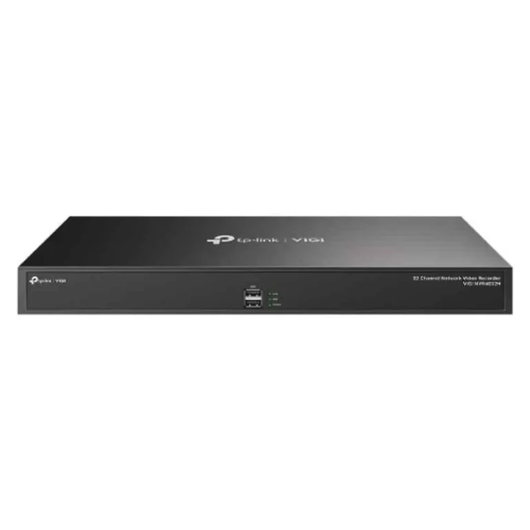 32 Channel Network Video Recorder with mass storage and dual Ethernet ports for advanced surveillance.