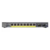 Netgear 10 Port Gigabit Ethernet Smart Switch with 8 PoE Ports & 2 Dedicated SFP Ports, GS110TP
