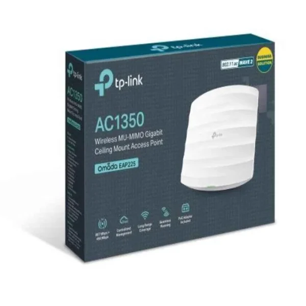 TP-Link AC1350 Wireless MU-MIMO Gigabit Ceiling Mount Access Point, EAP225 - Image 6