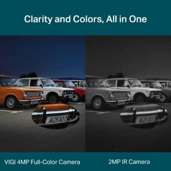 TP-Link VIGI C340 4MP 2.8mm Outdoor Full-Colour Bullet Network IP Camera with Human & Vehicle Detect, NVR Enable, Active Defense & Two Way Audio - Image 6