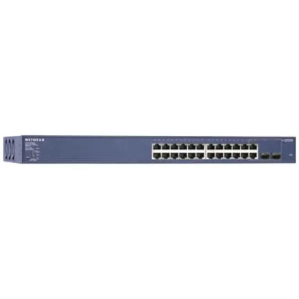 Netgear 190W 52 Gbps 24 Ports Gigabit Ethernet Poe Smart Managed Pro Switch with 2 Sfp Ports, GS724TP