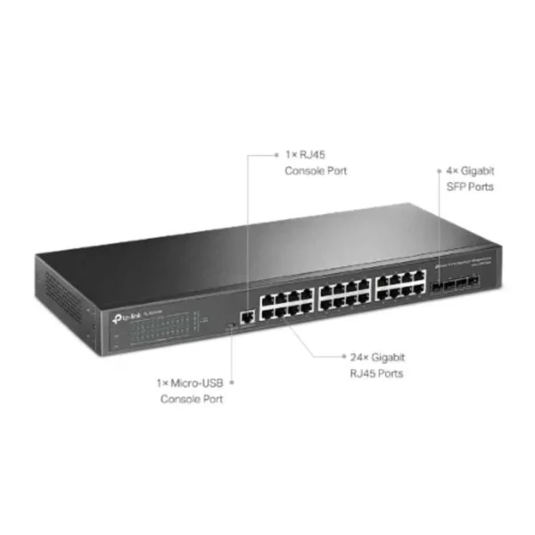 TP-Link TL-SG3428 JetStream 24-Port Gigabit L2 Managed Switch - Image 6