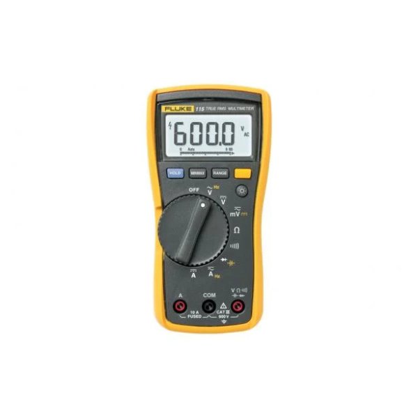 Fluke 110 Series Digital Multimeter (114, 115, 116, 117) for accurate electrical and HVAC testing in a compact, true-RMS design.