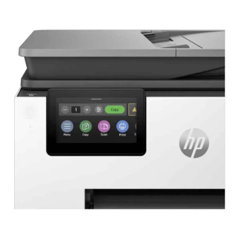 HP OfficeJet Pro 9130b All-in-One Printer with touchscreen, duplex scanning, and dual-band Wi-Fi for efficient office printing.