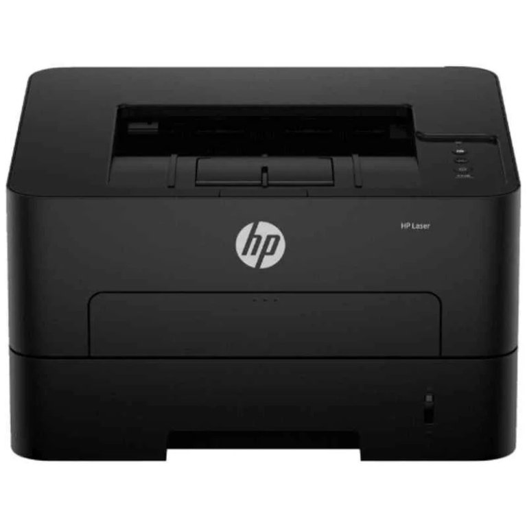 HP Laser 303d Printer (A58WCA) in a modern office, delivering high-speed, eco-friendly black-and-white prints with duplex feature.