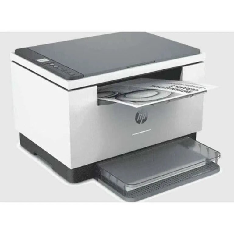 HP M233DW All-in-One LaserJet Printer for small offices with duplex printing and Wi-Fi connectivity.