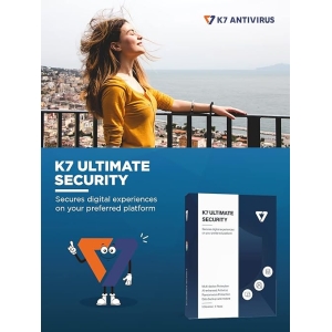 K7 Security K7 Antivirus Premium |1 Device | 3 Years | Powered By MAT (Artificial Intelligence) | Smart Firewall | Real-time Protection | Threat Detection | for Laptop, PC, Windows