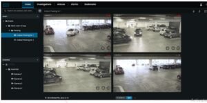 ViewLine VMS interface showcasing AI-powered video surveillance and real-time monitoring for enterprise security