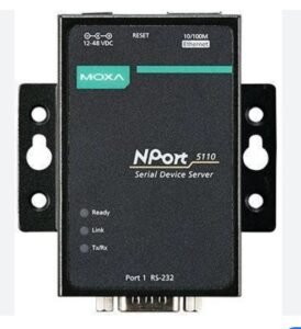 Moxa NPort 5110: 1-Portserial device server for RS-232 to Ethernet connectivity in industrial and retail applications