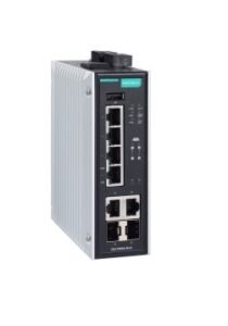 Moxa EDS-P506E-4PoE-2GTXSFP managed Ethernet switch with PoE+ and Gigabit SFP for industrial networks