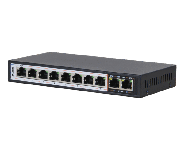 D-Link DES-F1010P-E 10-Port PoE+ Surveillance Switch - Image 3