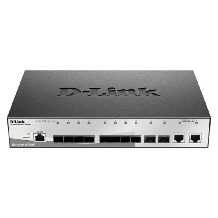 D-Link 12-Port Gigabit Fiber Metro Ethernet Switch, DGS-1210-12TS/ME, high-speed networking solution