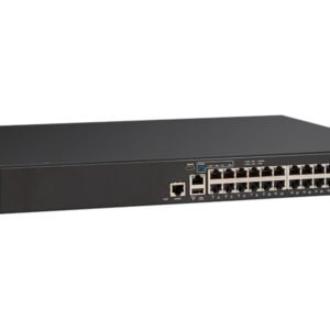 RUCKUS ICX 7150-24 Switch with 24 RJ-45 ports and 4 SFP/SFP+ uplinks for enterprise networking