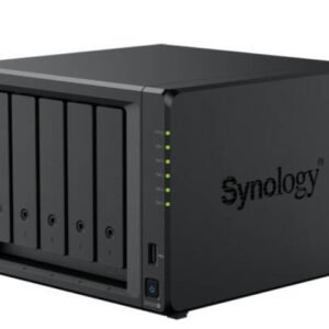 Synology DiskStation DS1525+ 5 Bay NAS with sleek design, ideal for business and home storage solutions.