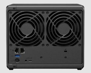 Synology DS925+ product specification PDF cover image showing black background with model name